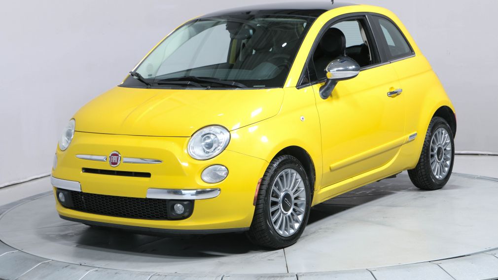 2012 Fiat 500 Lounge CUIR MAGS BLUETOOTH A/C GR ELECT #2