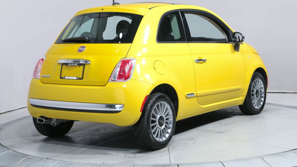 2012 Fiat 500 Lounge CUIR MAGS BLUETOOTH A/C GR ELECT #4