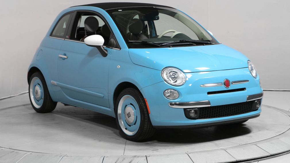 2015 Fiat 500c Lounge CONVERTIBLE CUIR BLUETOOTH MAGS #0