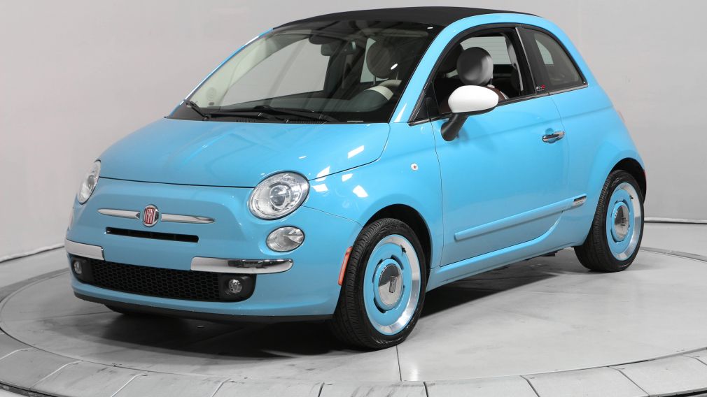2015 Fiat 500c Lounge CONVERTIBLE CUIR BLUETOOTH MAGS #2