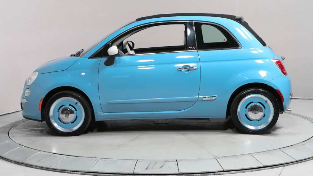 2015 Fiat 500c Lounge CONVERTIBLE CUIR BLUETOOTH MAGS #3