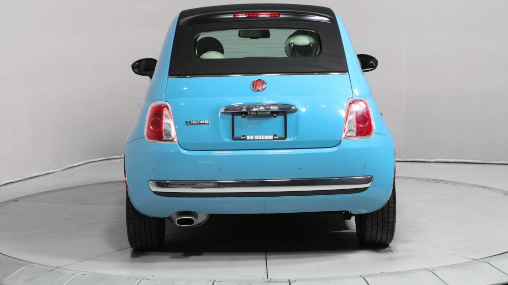2015 Fiat 500c Lounge CONVERTIBLE CUIR BLUETOOTH MAGS #5