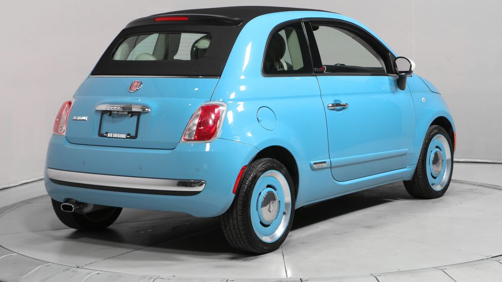 2015 Fiat 500c Lounge CONVERTIBLE CUIR BLUETOOTH MAGS #6