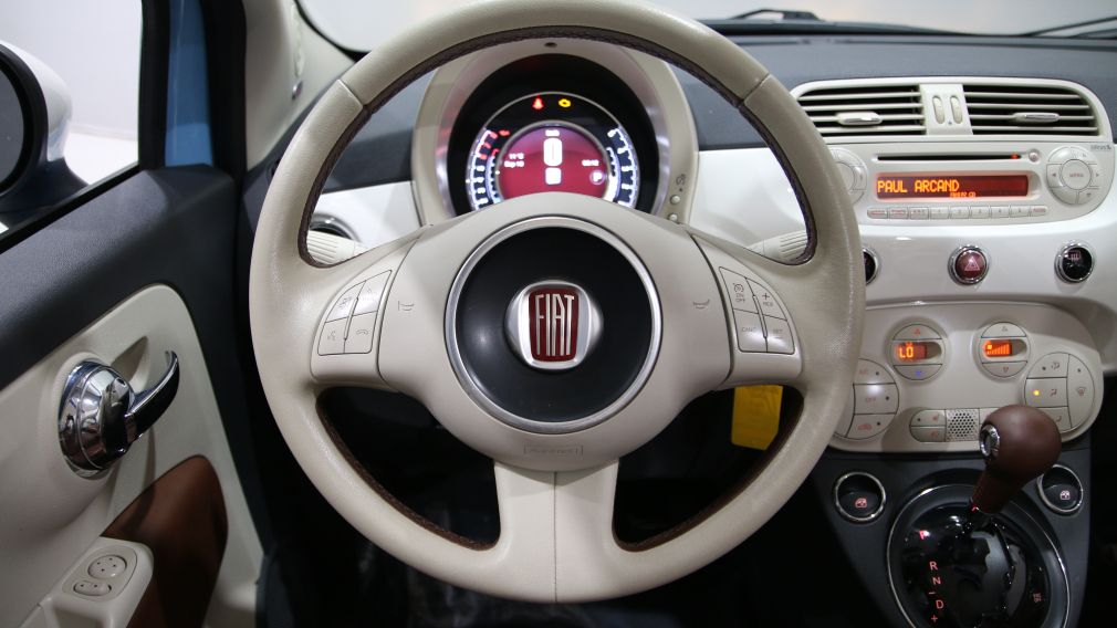 2015 Fiat 500c Lounge CONVERTIBLE CUIR BLUETOOTH MAGS #16
