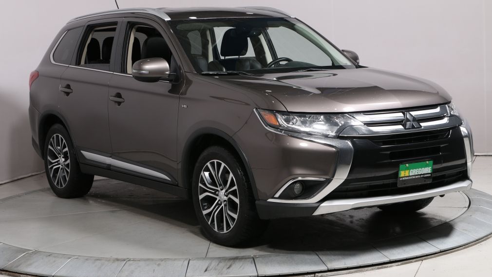 2016 Mitsubishi Outlander GT CUIR 7 PASSAGE  NAV BLUETOOTH AWD #0