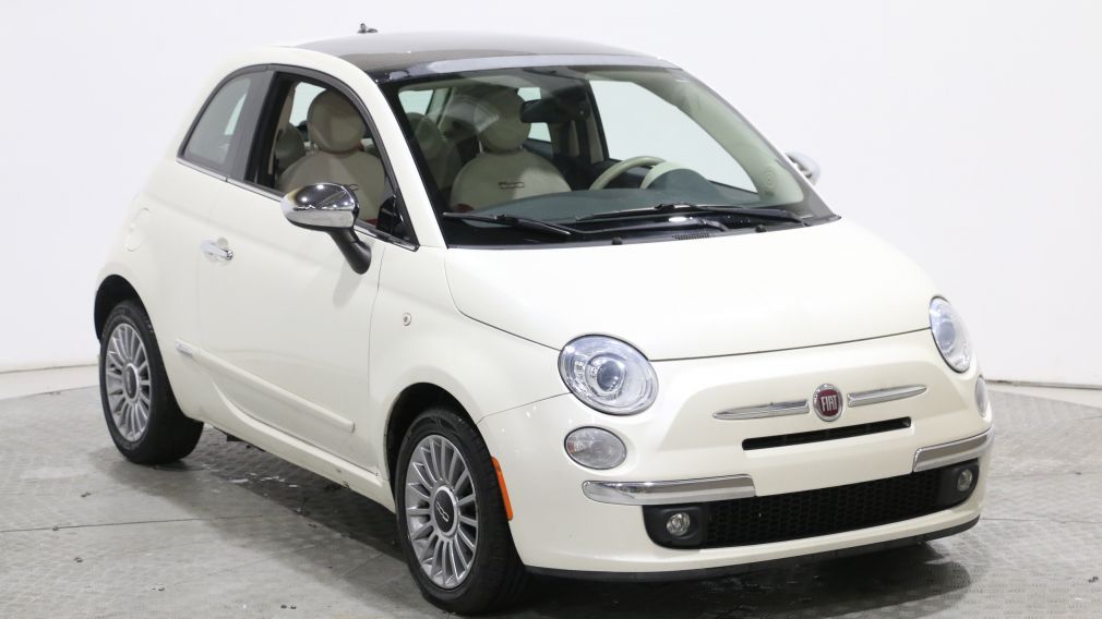 2012 Fiat 500 LOUNGE A/C CUIR TOIT MAGS BLUETOOTH #0