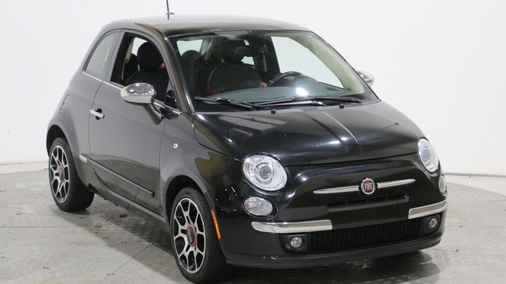 2012 Fiat 500 LOUNGE CUIR TOIT PANO MAGS BLUETOOTH #0