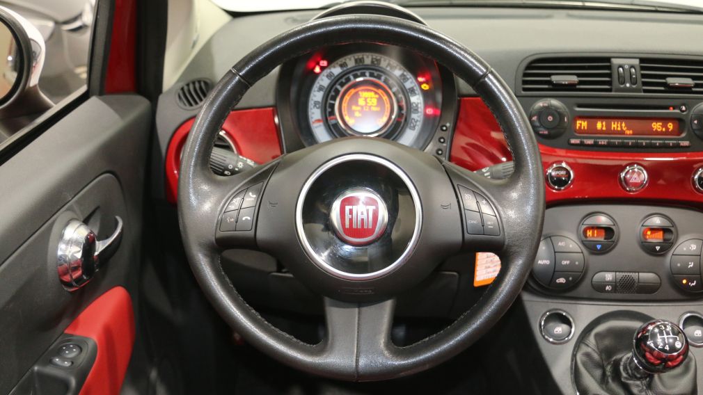 2012 Fiat 500 Lounge MANUELLE CUIR AC GR ELECT MAGS BLUETOOTH #14