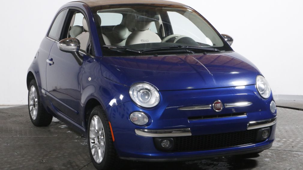 2012 Fiat 500 Lounge AUTO A/C CUIR TOIT MAGS BLUETOOTH BAS KM #0