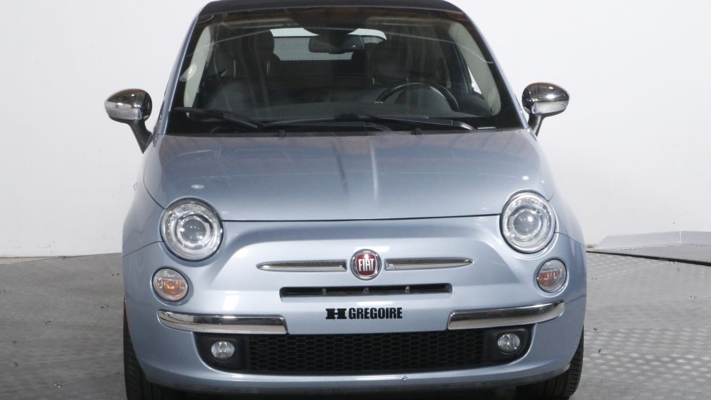 2013 Fiat 500 CONVERTIBLE LOUNGE AUTO A/C CUIR BAS KILO #2