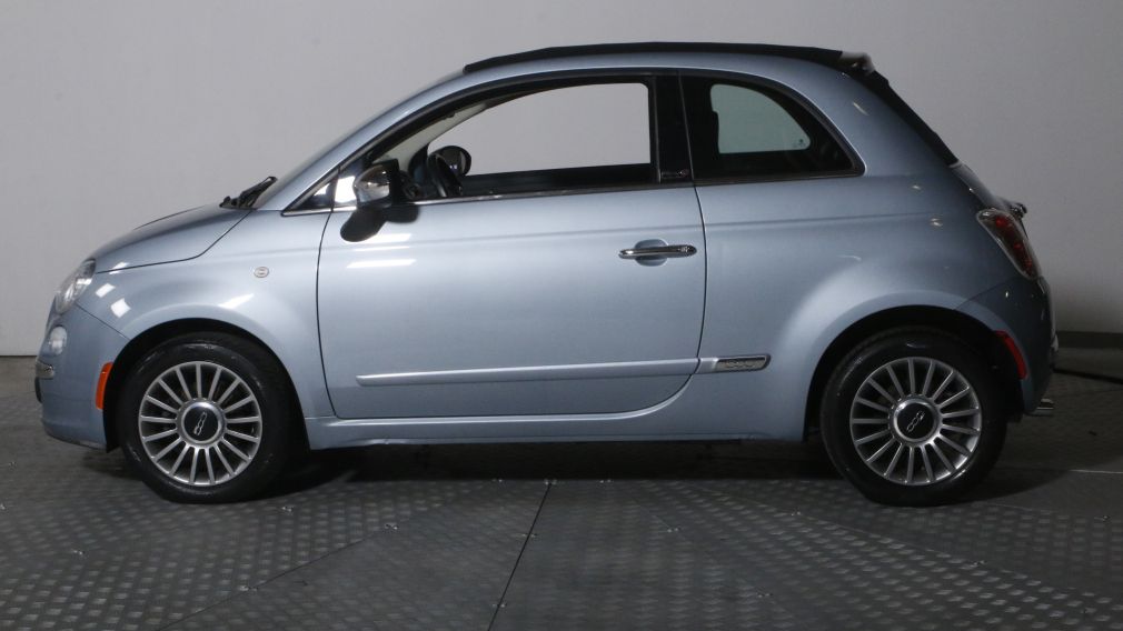 2013 Fiat 500 CONVERTIBLE LOUNGE AUTO A/C CUIR BAS KILO #4