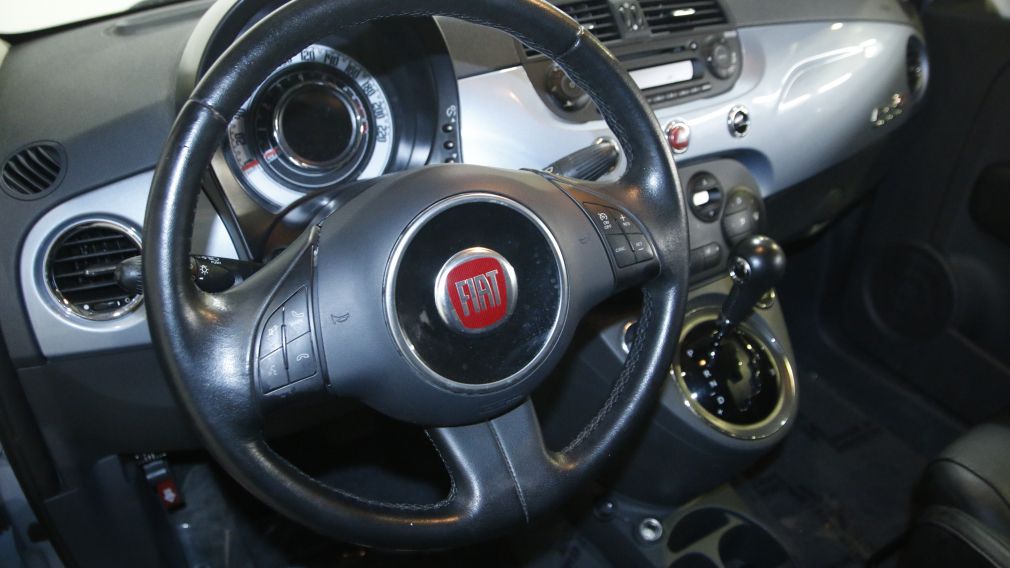 2013 Fiat 500 CONVERTIBLE LOUNGE AUTO A/C CUIR BAS KILO #9