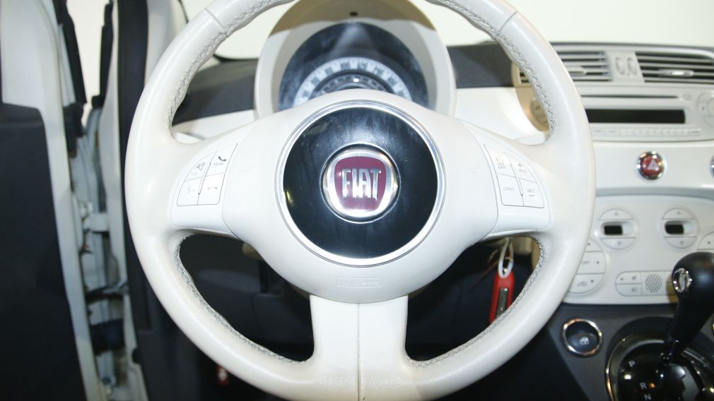 2012 Fiat 500 C LOUNGE AUTO  A/C  CUIR MAGS  TOIT #14