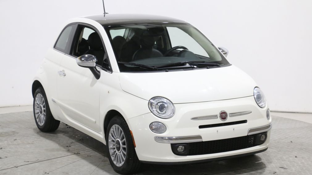 2014 Fiat 500 LOUNGE MANUELLE AC GR ELECT CUIR MAGS TOIT OUVRANT #0