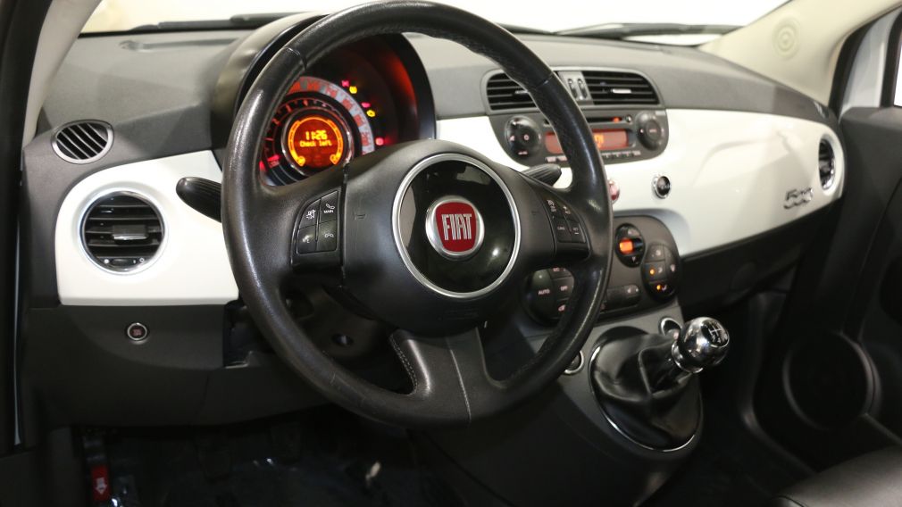 2014 Fiat 500 LOUNGE MANUELLE AC GR ELECT CUIR MAGS TOIT OUVRANT #9