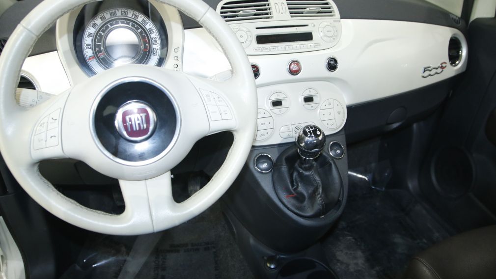 2012 Fiat 500 MANUELLE AC GR ELEC TOIT MOU CONVERTIBLE #12