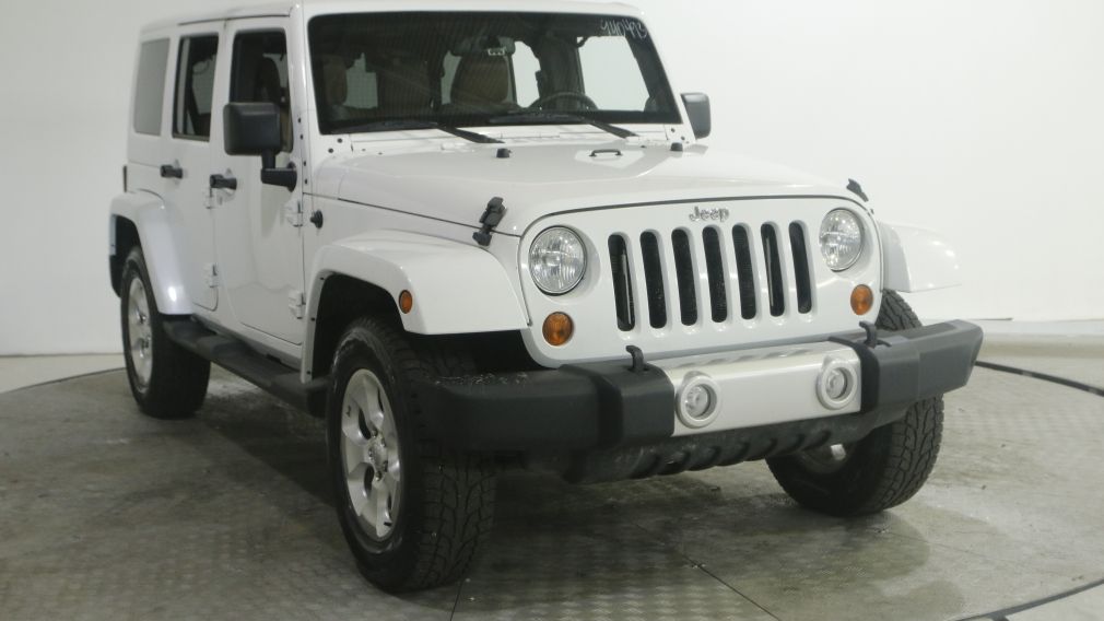 2013 Jeep Wrangler SAHARA UNLIMITED 4x4 MANUELLE CUIR AC GR ELEC #0