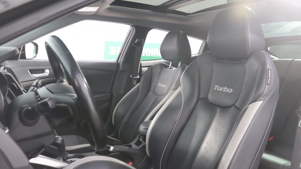 2014 Hyundai Veloster Turbo w/Matte Grey AUTO A/C CUIR TOIT NAV MAGS #2