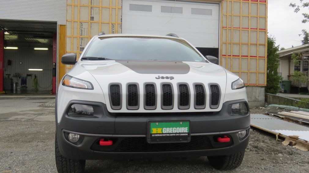 2016 Jeep Cherokee Trailhawk 4x4 encuir et tissu #1