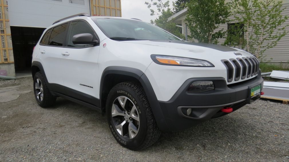 2016 Jeep Cherokee Trailhawk 4x4 encuir et tissu #0