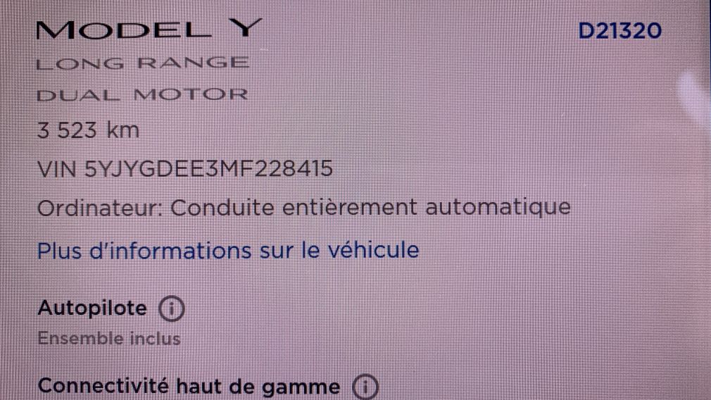 2021 Tesla Model 3 Tesla Y Dual Motor , Autonomie 525km, 3500lb Remor #29