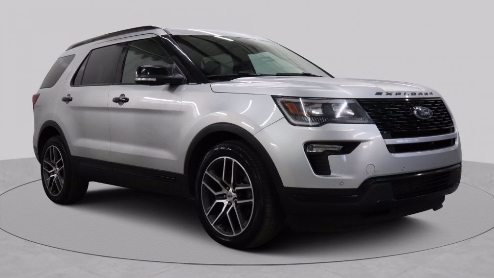 2019 Ford Explorer Sport, 4WD, Cuir, Toit, Nav #0