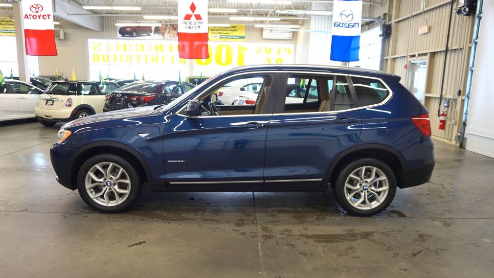 2012 BMW X3 28i AWD (cuir-toit pano-caméra-sonar) #3