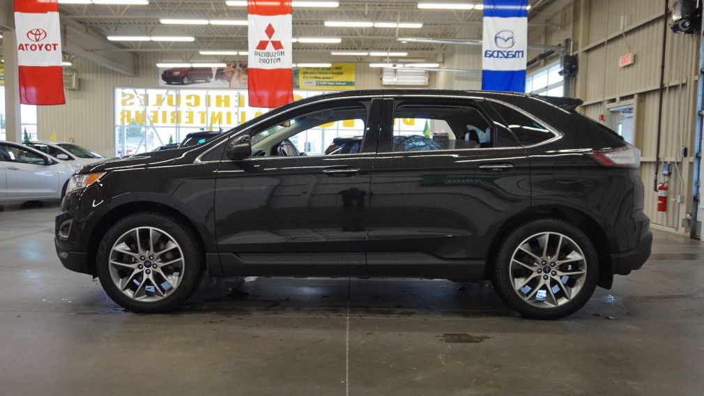 2015 Ford EDGE Titanium Ecoboost AWD (cuir-toit-caméra-navi) #3