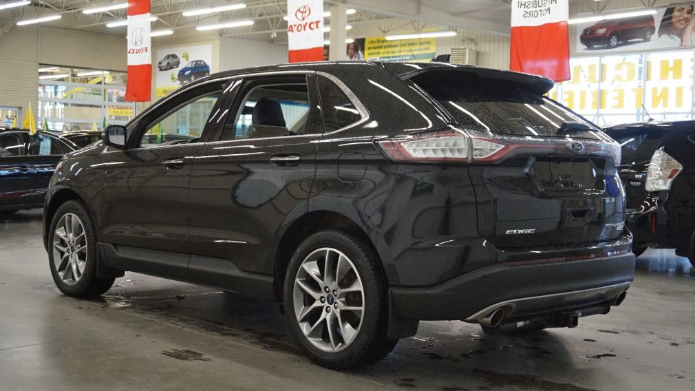 2015 Ford EDGE Titanium Ecoboost AWD (cuir-toit-caméra-navi) #4