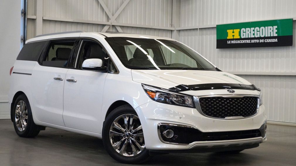 2015 Kia Sedona SXL 7 Pass, cuir, toit, volant chauffant, portes é #0