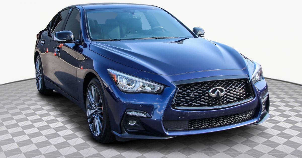 Infiniti Q50 2022 Red Sport I-LINE 400 HP! TOIT OUVRANT BANC CHAUFFA ...