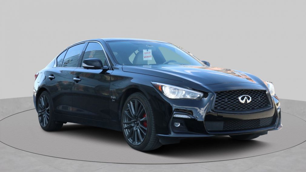 2020 Infiniti Q50 Red Sport I-LINE 400 CUIR TOIT NAVI #0