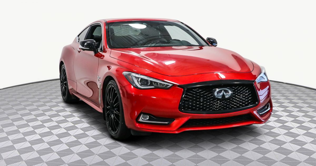 Infiniti Q60 2019 I-LINE RED SPORT CAMERA NAVI TOIT CUIR MAGS usagée et ...