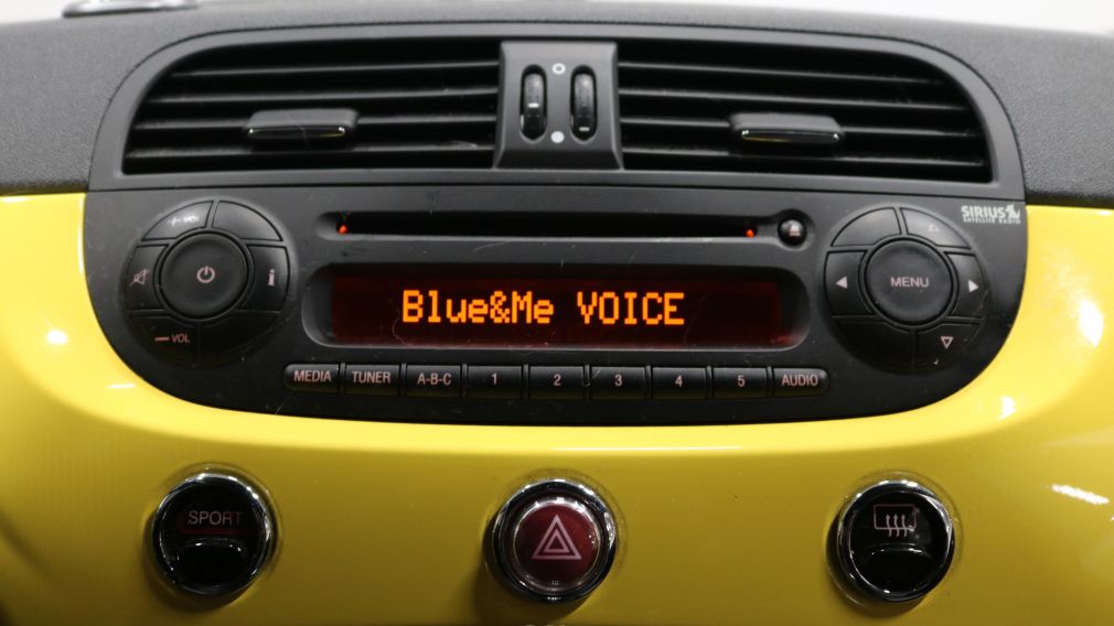 2012 Fiat 500 Sport A/C Bluetooth Cruise USB/MP3 BAS*KMS #10