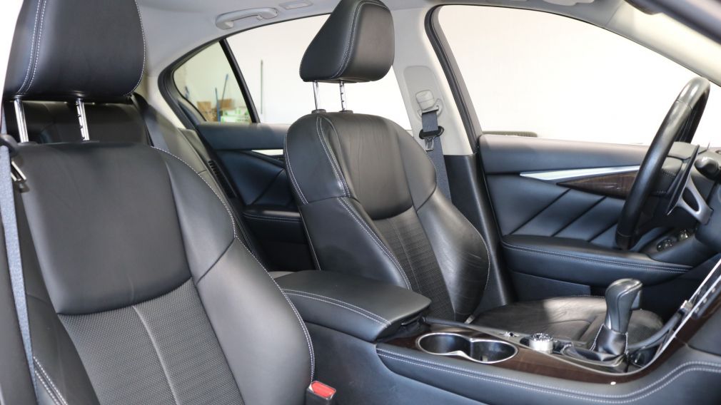 2015 Infiniti Q50 Hybrid AWD Sunroof GPS Cuir Bluetooth Camera #12