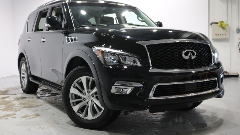 2015 Infiniti QX80 TECH, 8 PASSAGERS, CUIR, DVD, TOIT, BAS KM !!! #0