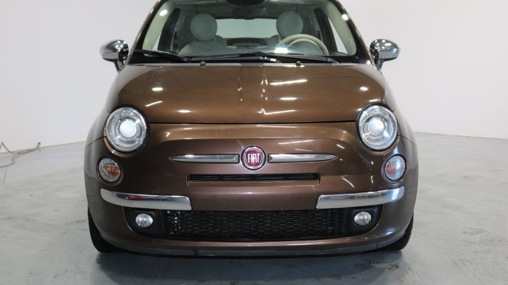 2013 Fiat 500 Lounge Auto Cabriolet Cuir Bluetooth MP3 #2