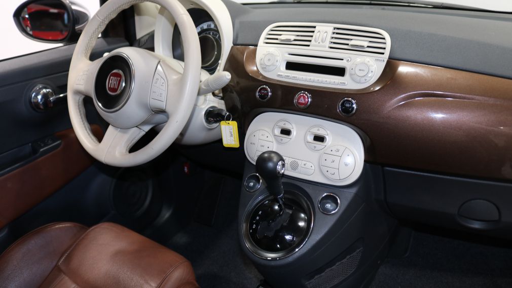 2013 Fiat 500 Lounge Auto Cabriolet Cuir Bluetooth MP3 #14