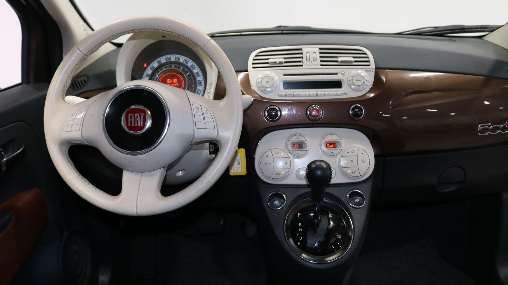 2013 Fiat 500 Lounge Auto Cabriolet Cuir Bluetooth MP3 #16