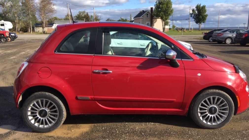 2013 Fiat 500 Lounge CUIR ROUGE +TOIT #8