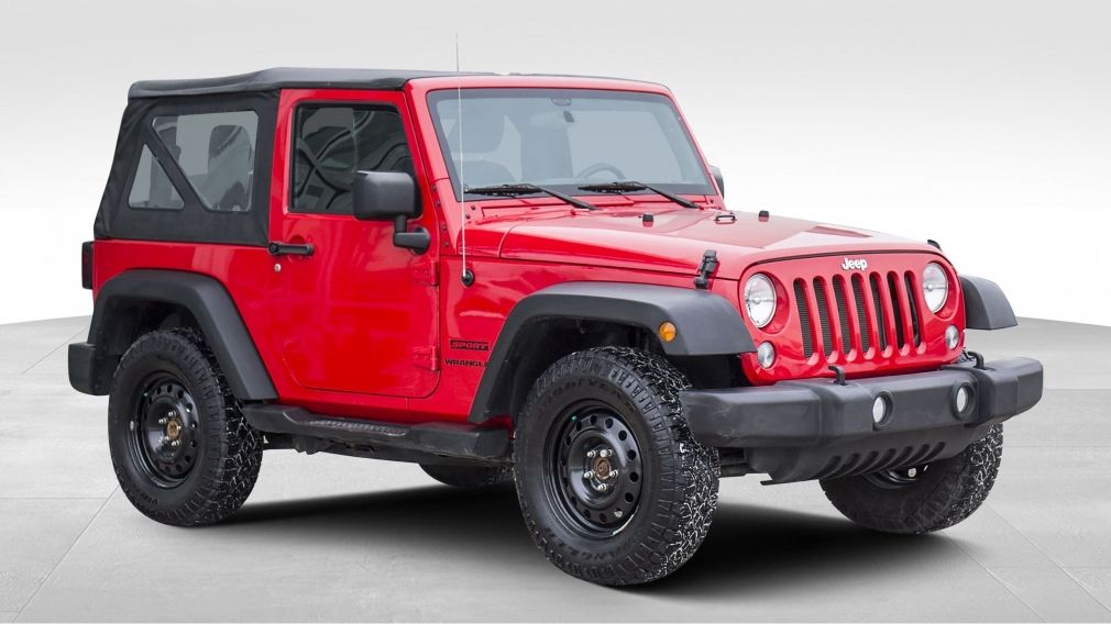 2015 Jeep Wrangler SPORT 4x4, MANUELLE, 5 PNEUS, 1 PROPRIO, BAS KM !! #0