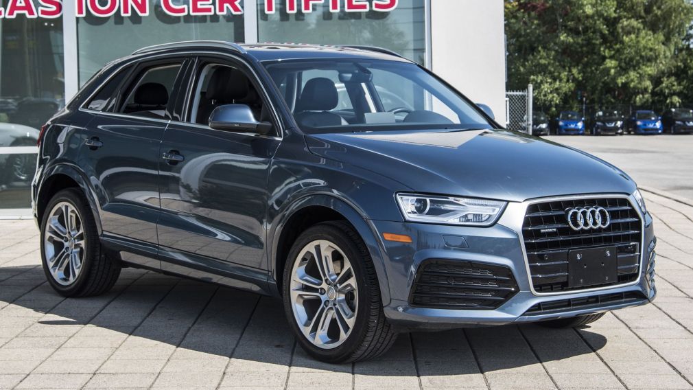 2018 Audi Q3 Progressiv, AWD, CUIR, TOIT, GPS, BAS KM, AUBAINE! #0