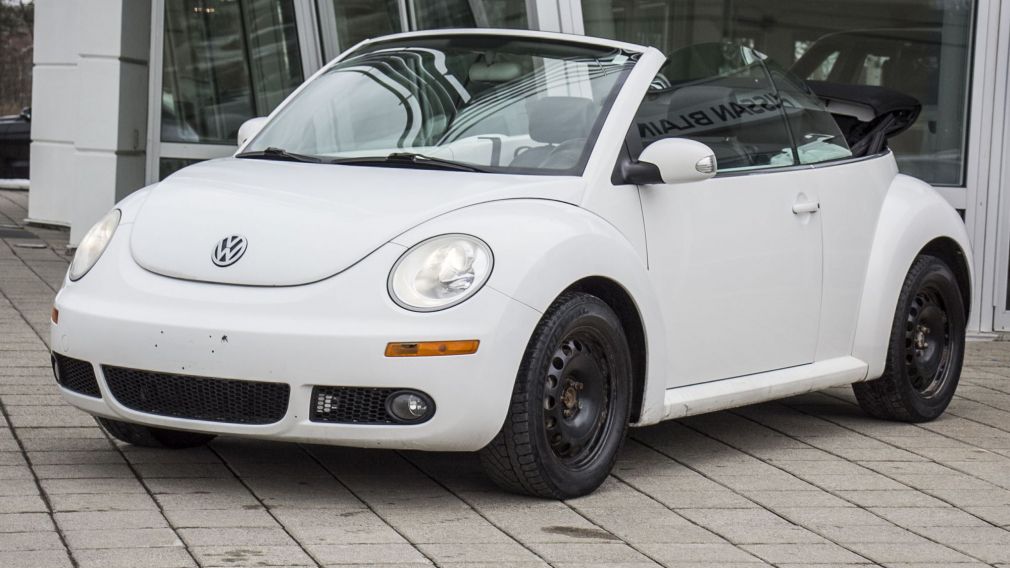 2010 Volkswagen New Beetle COMFORTLINE CABRIOLET, CUIR, 1 PROPRIO, 8 PNEUS ! #3