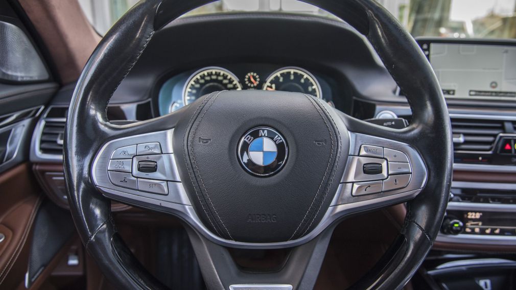 2016 BMW 750LI XDRIVE, AWD, DVD, TOIT, CUIR, BAS KM, RARE !!! #11
