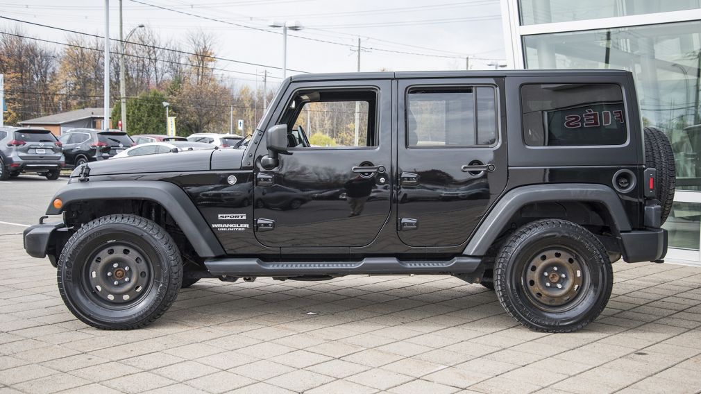 2015 Jeep Wrangler Unlimited Sport 4X4, 2 TOIT, 8 PNEUS, TRÈS PROPRE, AUBAINE!! #4