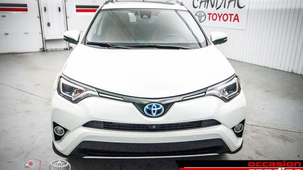 2018 Toyota Rav 4 Hybrid Limited * AWD * mags * toit * nav * cuir te #3