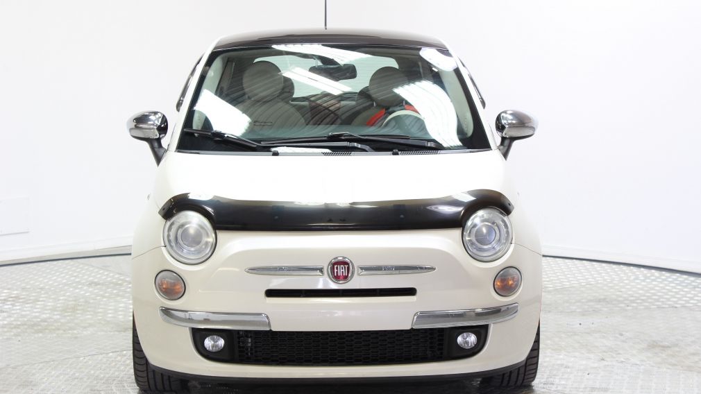 2012 Fiat 500 Lounge A/C toit ouvrant #2