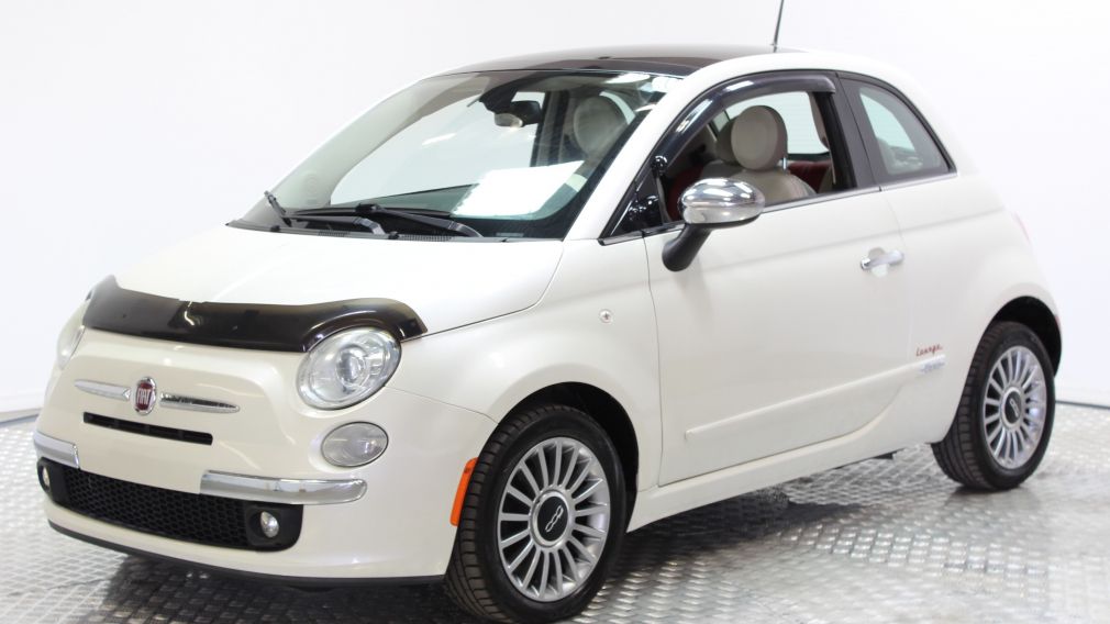 2012 Fiat 500 Lounge A/C toit ouvrant #2