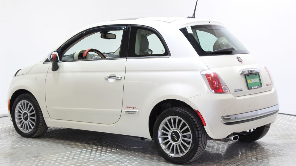 2012 Fiat 500 Lounge A/C toit ouvrant #4