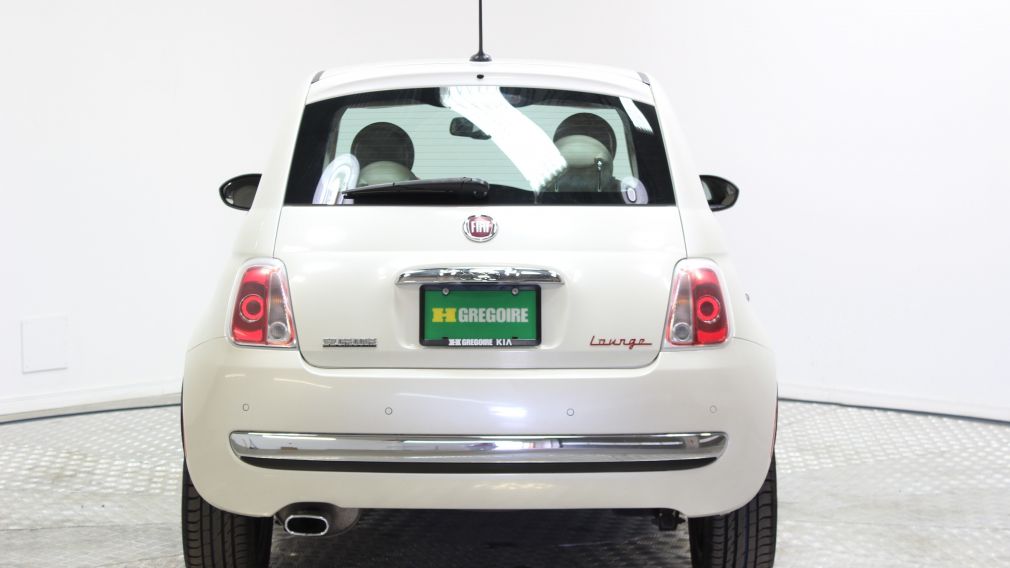 2012 Fiat 500 Lounge A/C toit ouvrant #5